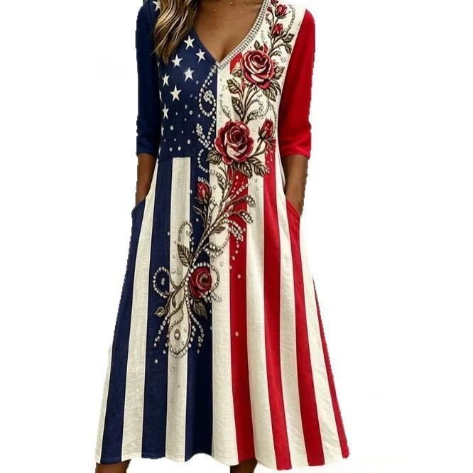 Independence Day 3D-printed Summer Womens Top