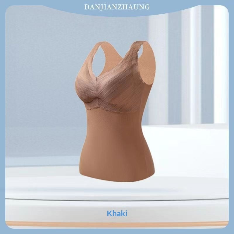 Autumn And Winter Body-hugging Topno Bra Required