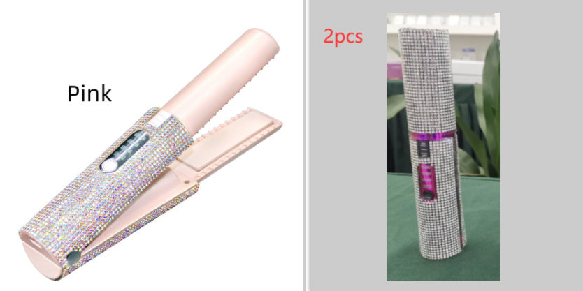 2-In-1 Electric USB Hair Straightening Brush Comb