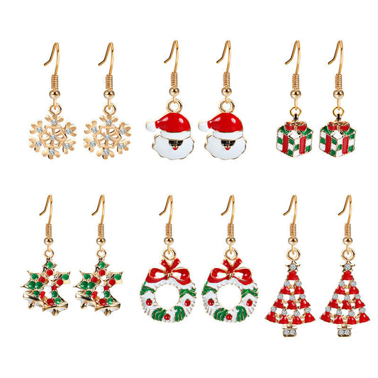 Christmas Earrings Set Christmas Tree