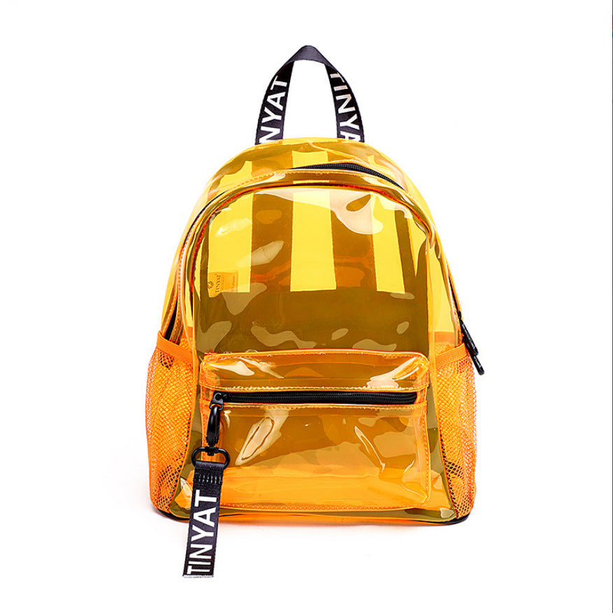 Large Capacity PVC Transparent Backpack Fashion Women Waterproof