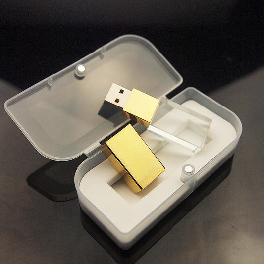 Crystal USB Flash Drive: Transparent Glass, Personalized and Creative