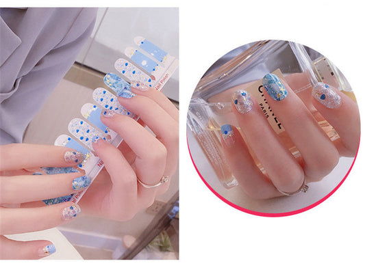 Shell 3D Bronzing Nail Stickers (20 Double Row)