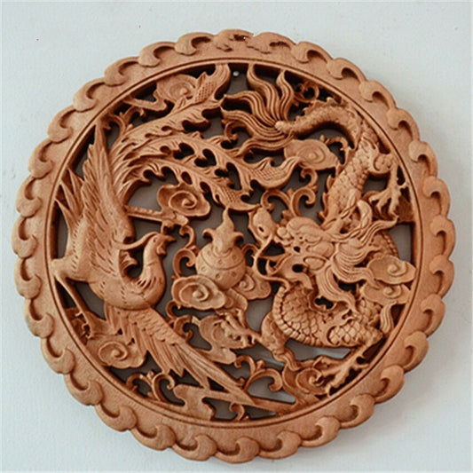 Wood Carving Pendant, Hollow Crafts