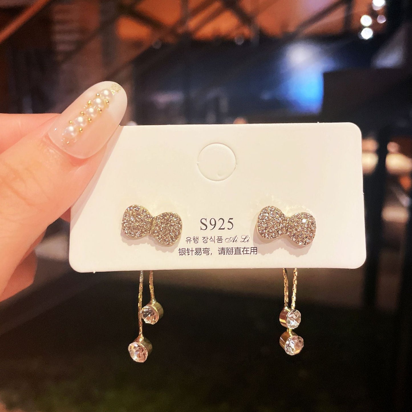 Bow Tassel Fashion Earrings
