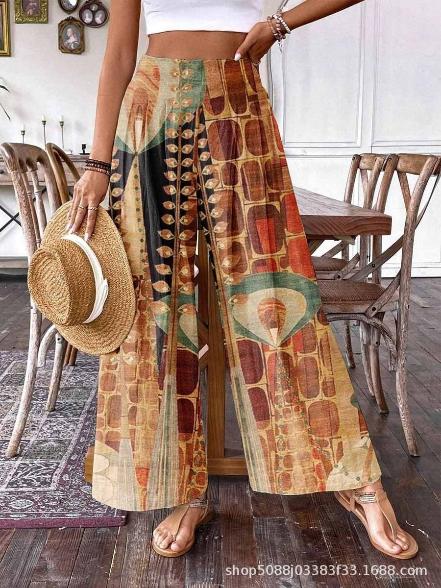 Plus-size Casual Wide-leg Pants For Women