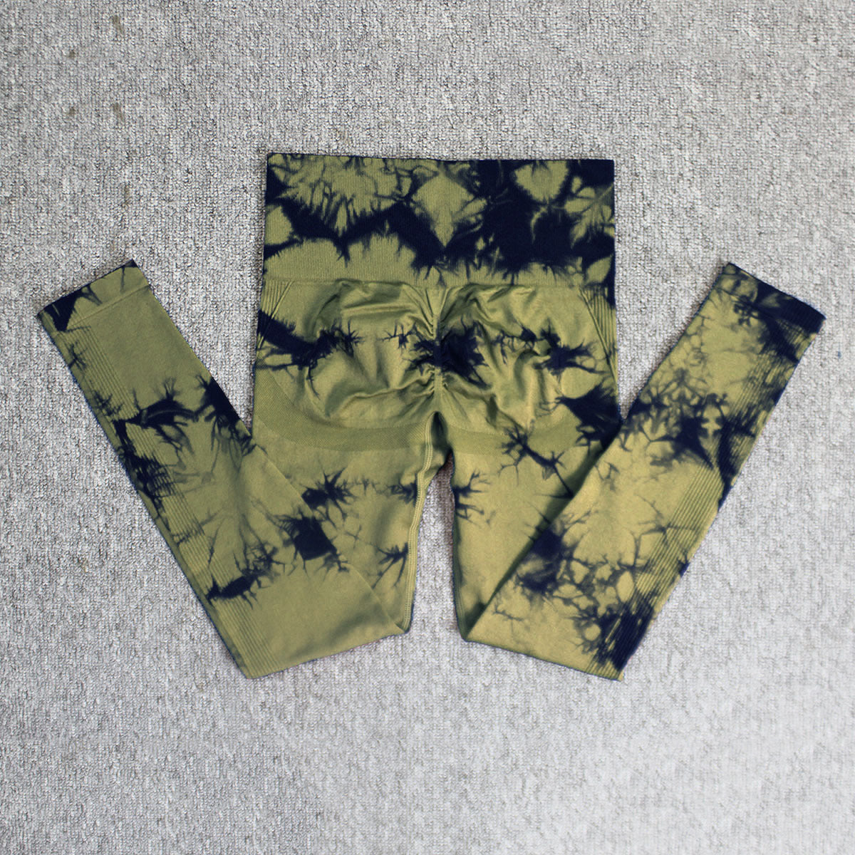 Women's Printed Tie-dye Seamless Skinny Yoga Pants