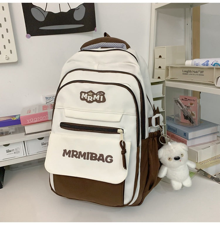 Girls' Large Capacity Backpack College Style