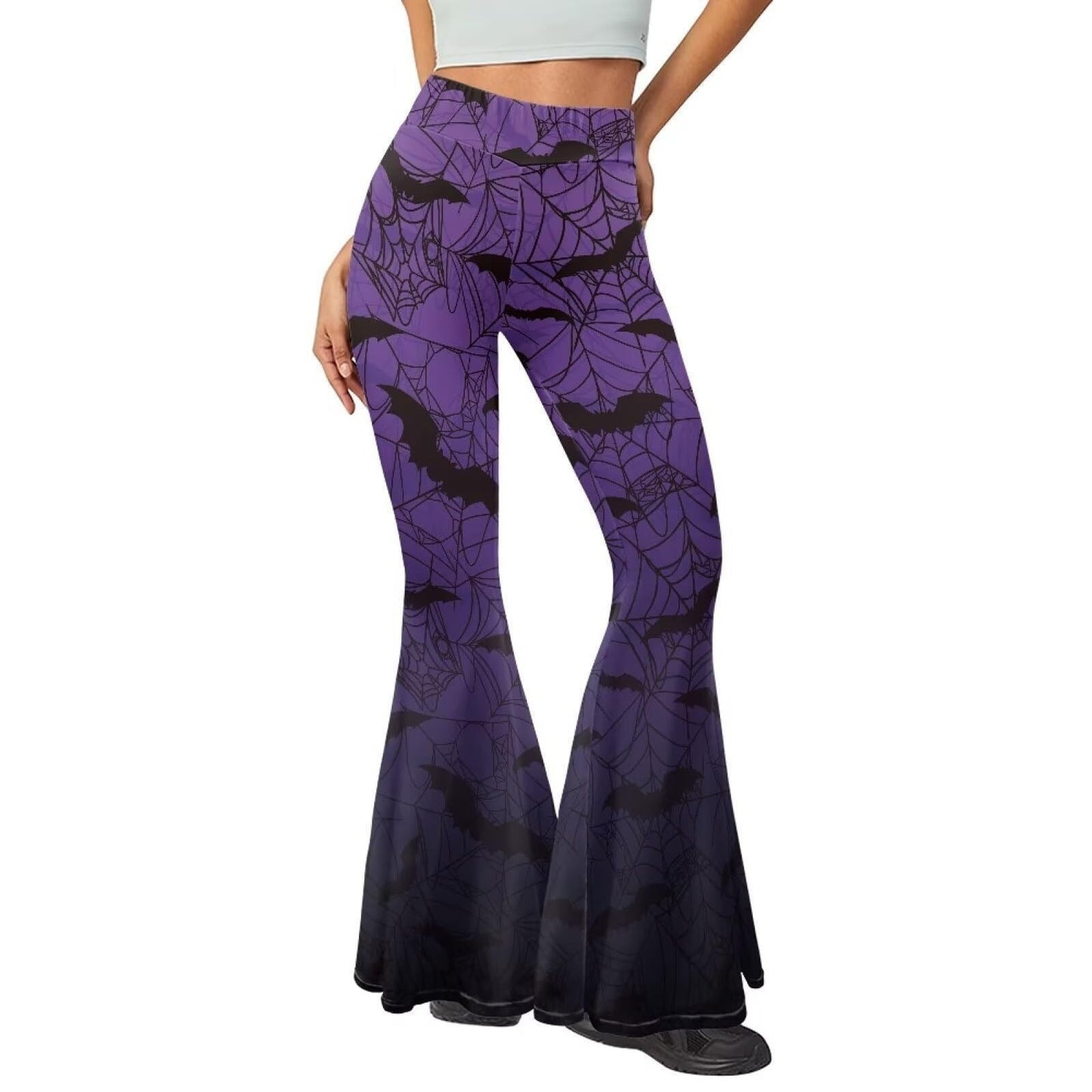 Leopard-print Hip-lifting Tight Leggings Straight-leg Bootcut Pants