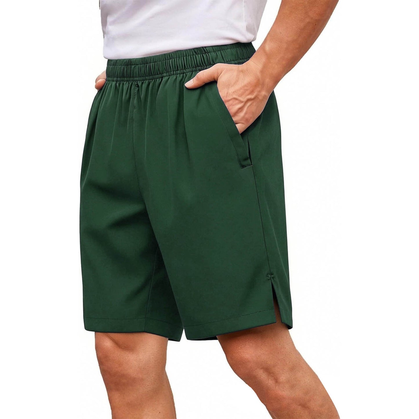 Plus-Size Summer Thin Cool Sweat-Absorbent Quick-Dry Shorts, Casual Outdoor Sports Versatile Shorts For Big And Tall Individuals