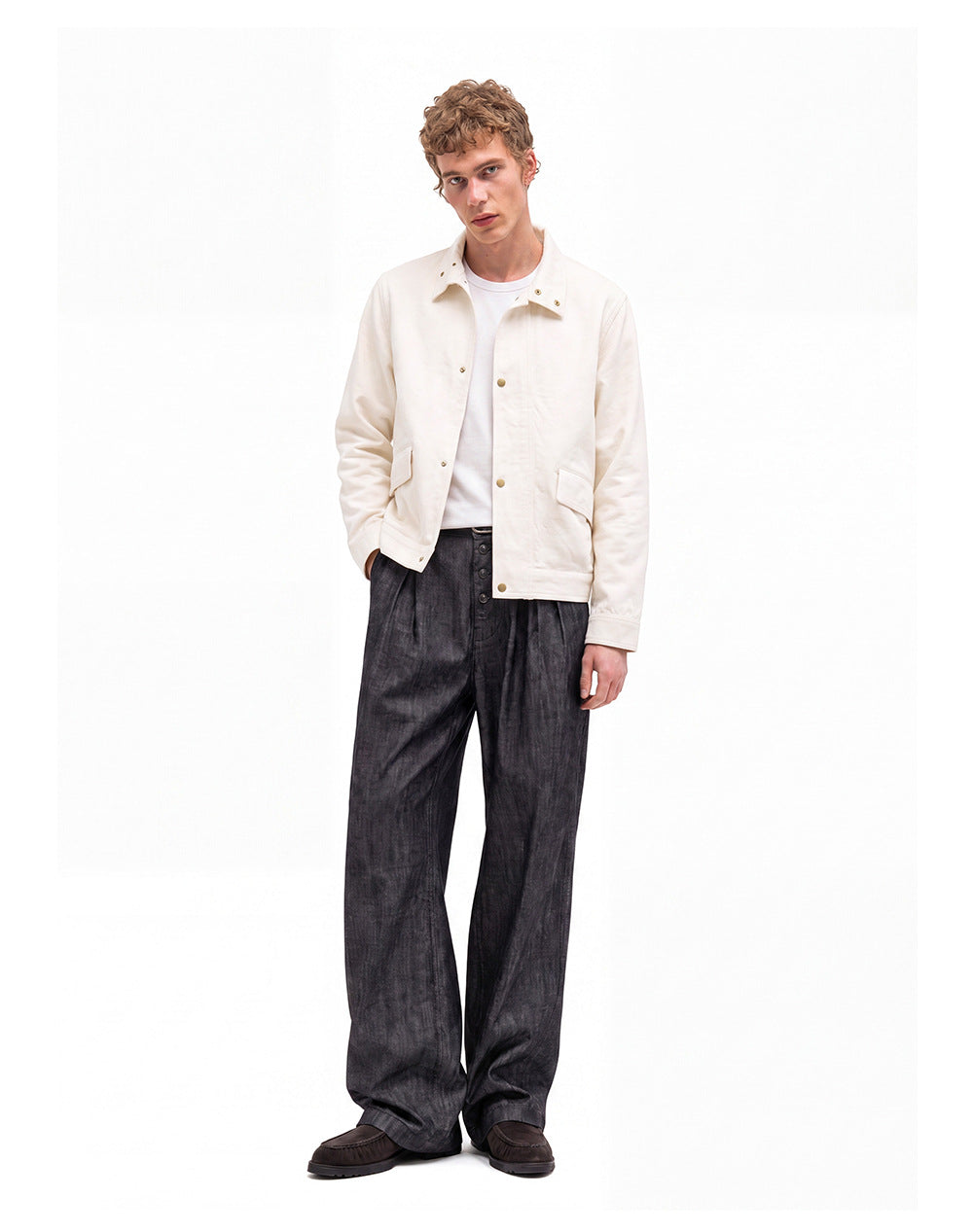 Vintage Retro Coin-button Casual Jacket For Men