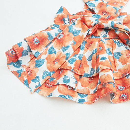 100 Cotton Printed Teddy Schnauzer And Pomeranian Cat And Dog Clothes