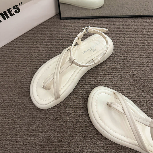 Sandals Women 2026 New Summer Outdoor Wear Fashion High End Versatile Women Shoes Comfortable For Dress Roman Shoes