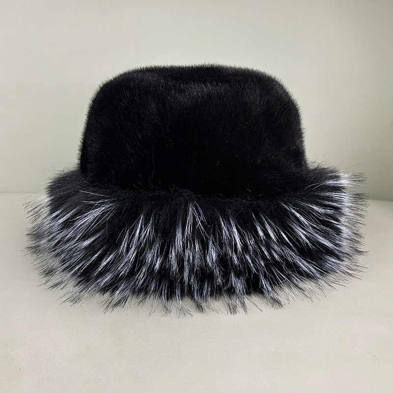 Winter And Autumn Plush Mongolian Hat With Multi-color Brim And Fisherman Style Hat For Outdoor Travel And Warmth Preservation Winter Protection Fleece Hat