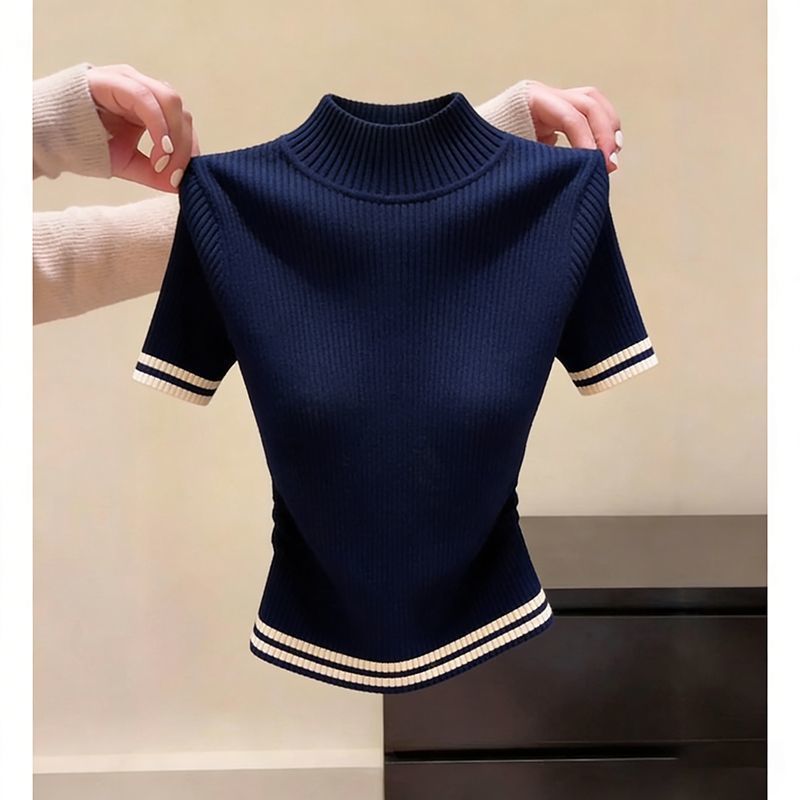 Women's Simple New Slim-fit Figure-flattering Short-sleeved Style