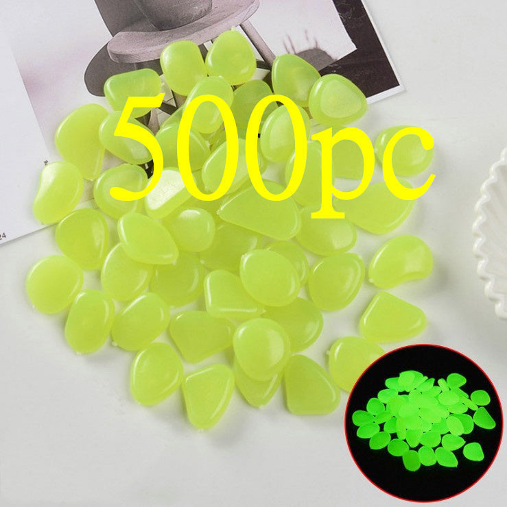 Luminous Stones Fluorescent Aquarium Pebbles Fish Tank Garden Luminous Stones