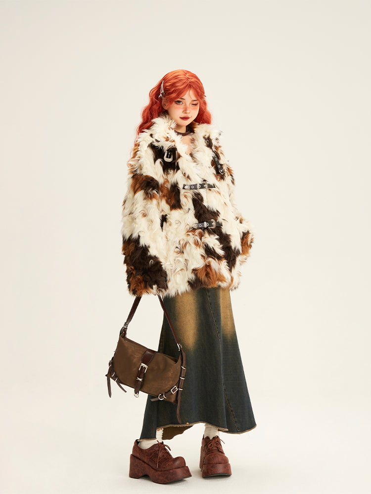 Plush Colored Environmentally Friendly Fur And Cotton Clothing