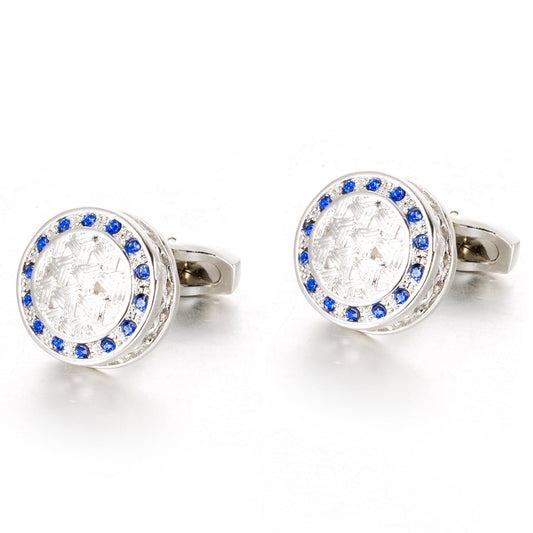 Round Men's Business Dress Cufflinks