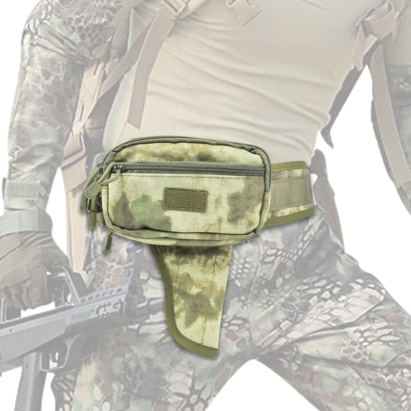 Outdoor Tactical Waist Pouch With Hidden Holster Multi-Functional Expandable Storage Bag