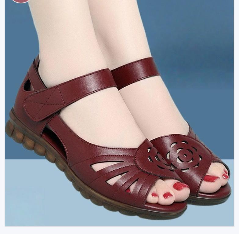 Soft-soled Velcro-fastened Casual Sandals For Everyday Wear