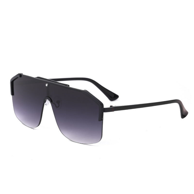 New Year's New Large-Frame Sunglasses For Women, The Same Style As European And American Internet Celebrities, Versatile Sunglasses For Women, Trendy Outdoor Sunglasses
