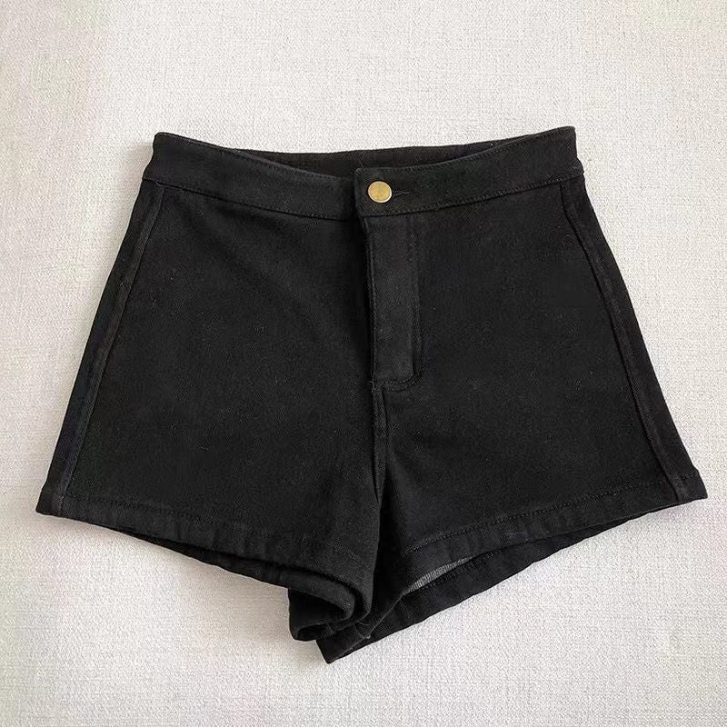 Women's Summer High-Waisted Slimming Stretchy Shorts For Plus-Size Girls