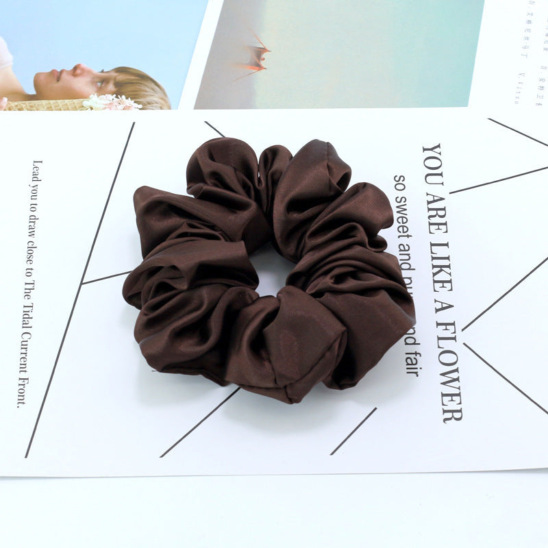 Bright Color Satin Large Intestine Circle Headdress