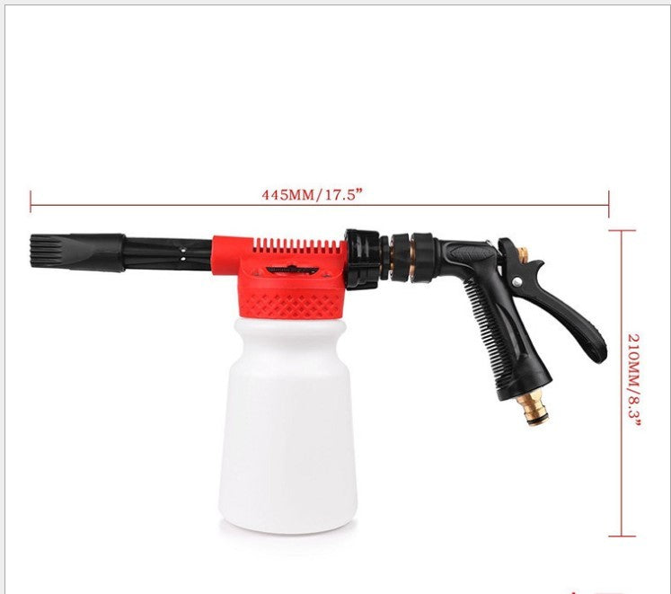 High Pressure Foam Gun Car Wash Sprayer – Adjustable Soap Cannon with Bottle