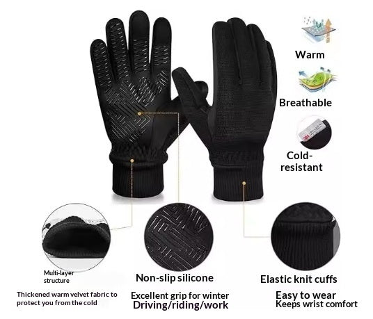 Men's And Women's Winter 3M Thinsulate Warm Running Bicycle