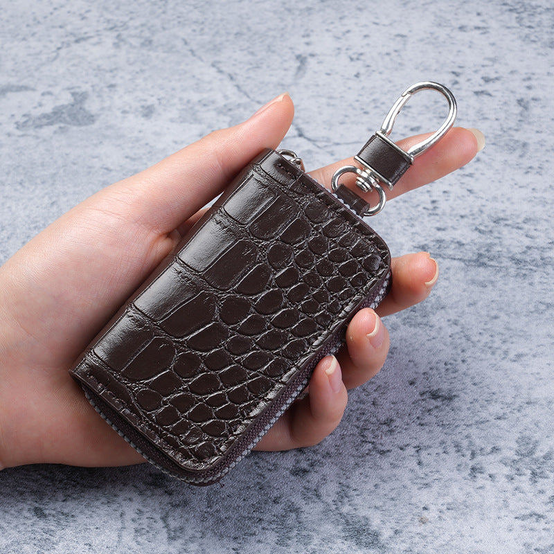 Unisex Zippered Car Key Case