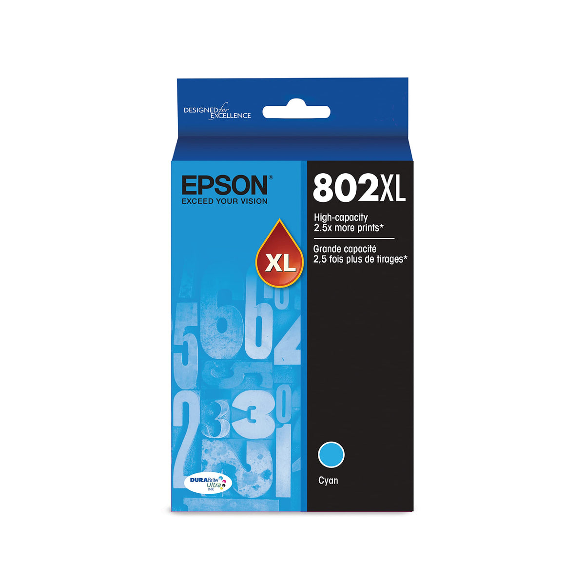 New, Pre-Owned - Epson 802XL Cyan High Yield Ink Cartridge