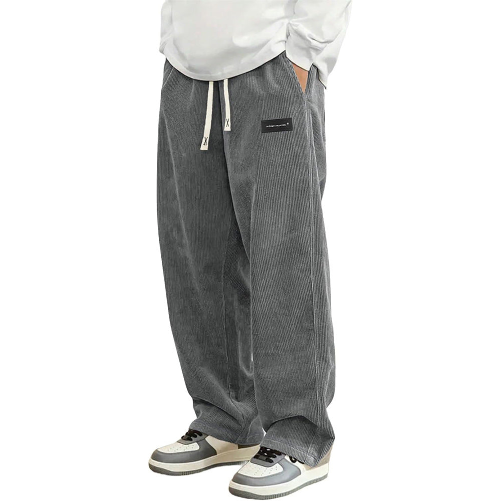 Corduroy Straight-leg Wide-leg Casual Pants