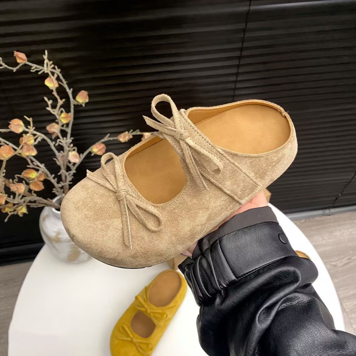 Women's Shoes Bow Flat Pumps Women's Low-cut Fashion