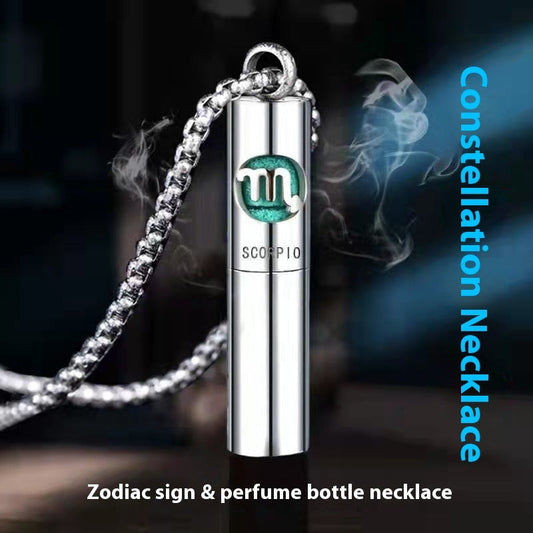 Stainless Steel Constellation Perfume Necklace