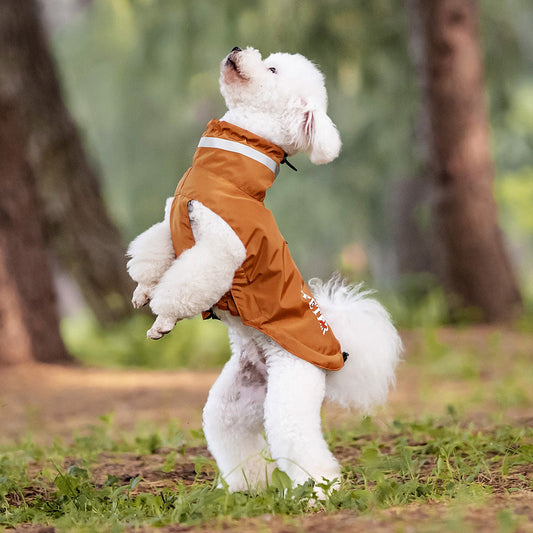 Dog Outdoor Windproof Rain Raincoat Puppy Reflective Pet Poncho