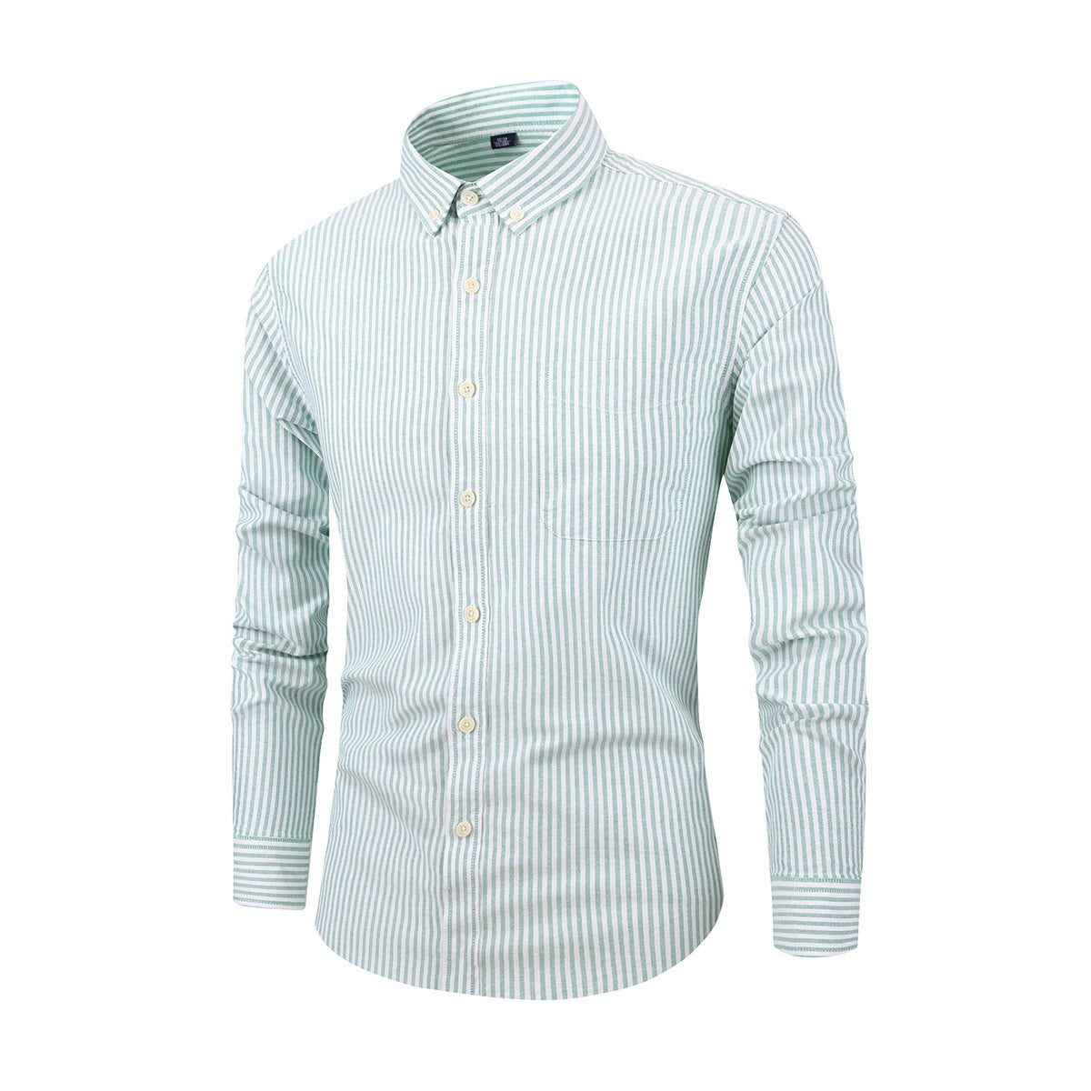 Men's Checked Shirt With Breathable Long Sleeves