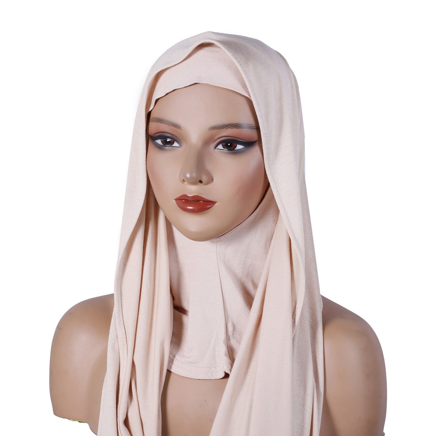 Modal Multi-color Breathable Neck Warmer Highly Elastic Base-layer Hooded Long Scarf Set