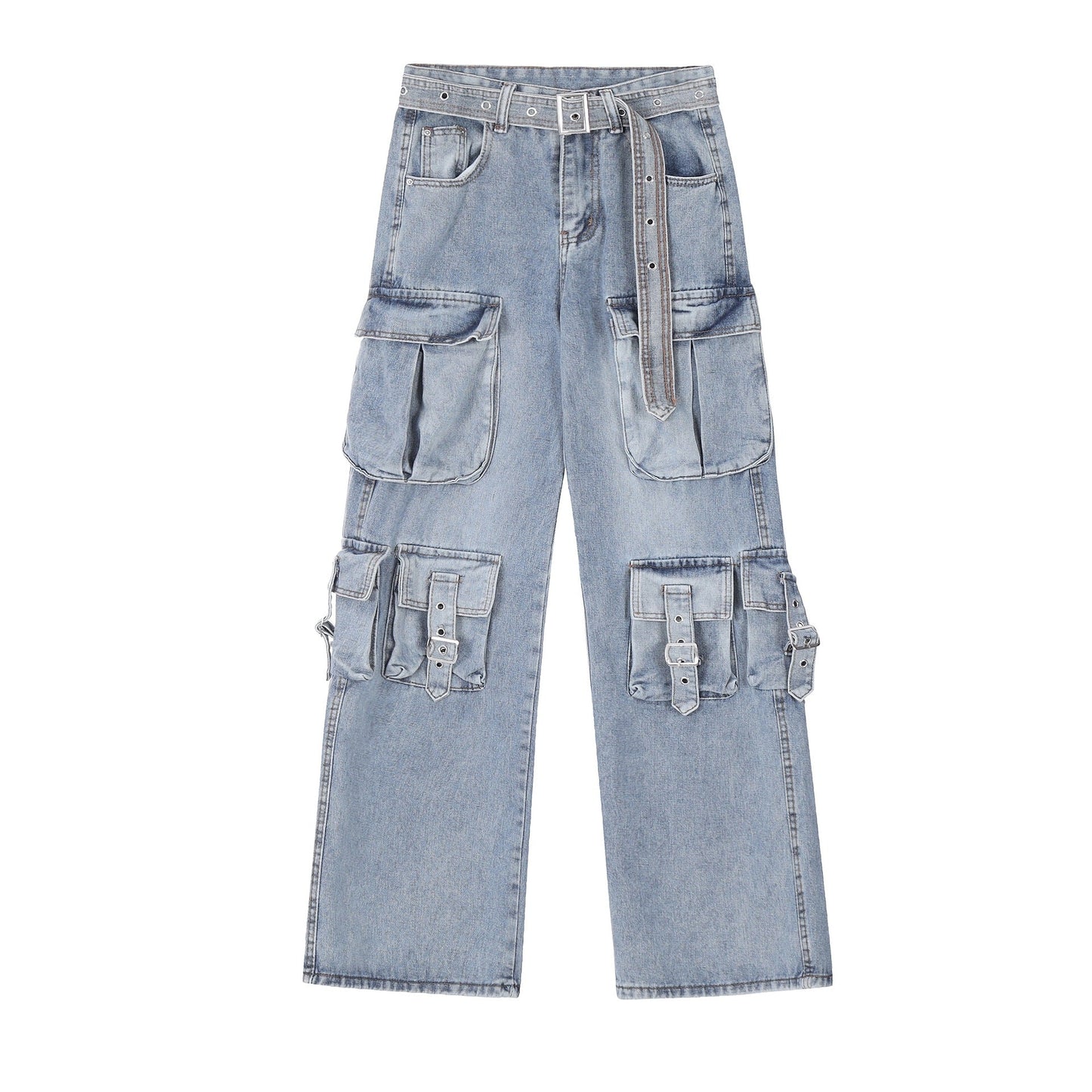 Straight-leg Relaxed-fit Workwear Denim Jeans