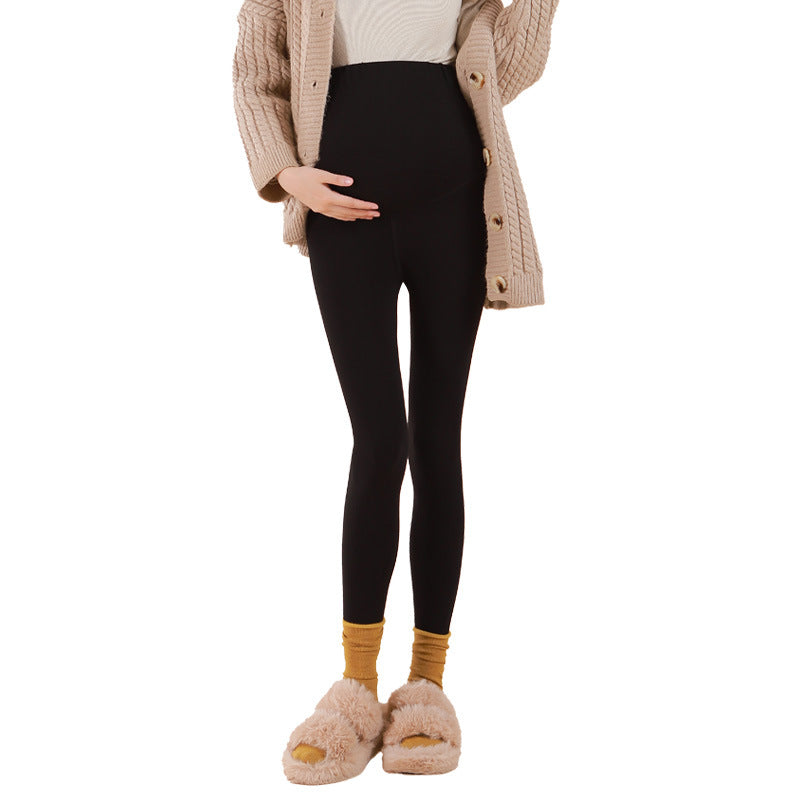 Wool Pregnant Women's Pants Extra Thick Warm With Velvet