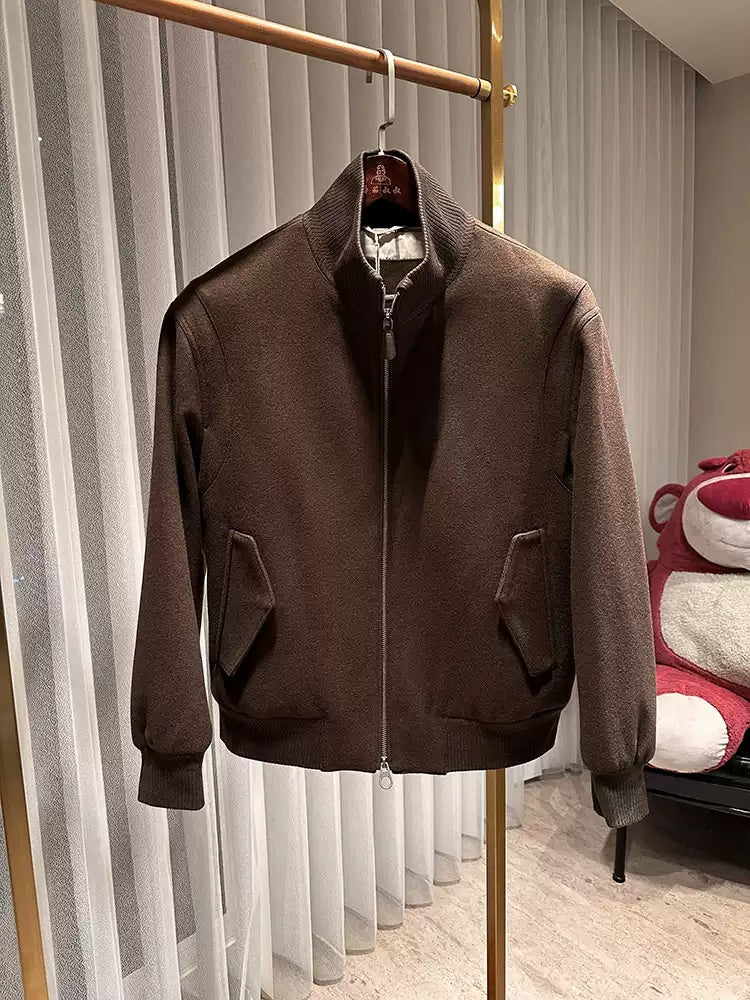 Cotton-lined Warm Casual Business Wool Jacket Coat