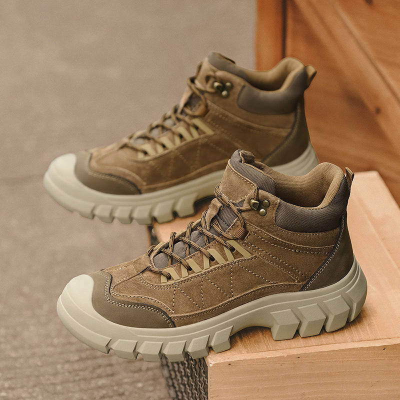 Mens Shoes Autumn Winter New High-Top Hiking And Mountaineering Boots
