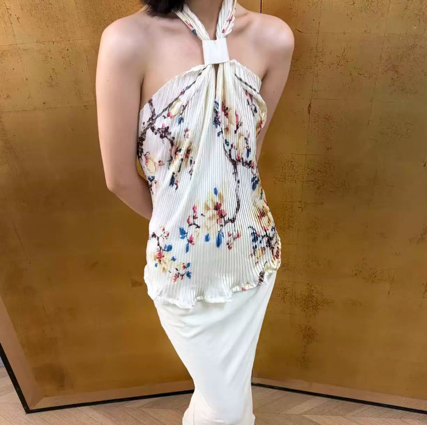 Subtle Sheen And Pleated Design In A One-piece Style