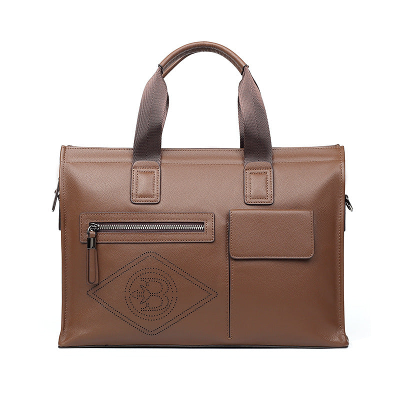 Casual Stylish Cowhide Large-capacity Crossbody Bag