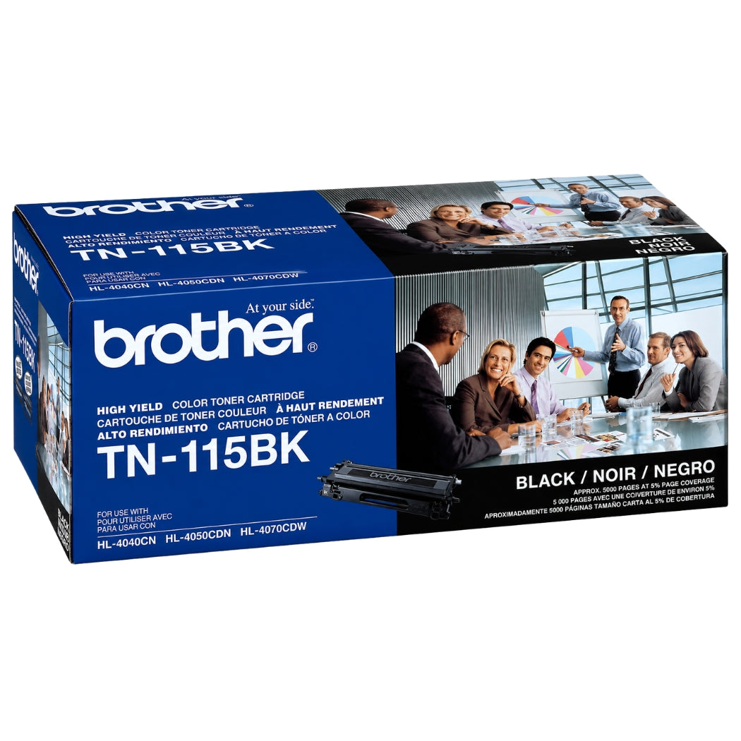 New, Pre-Owned - Brother TN-115 Black High Yield Toner Cartridge (TN115BK)