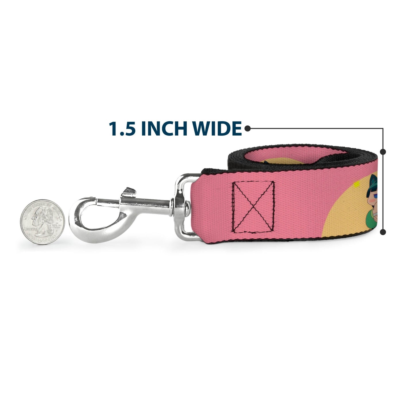 Dog Leash - The Apothecary Diaries Chibi Maomao Cat Pose Pink/Yellow