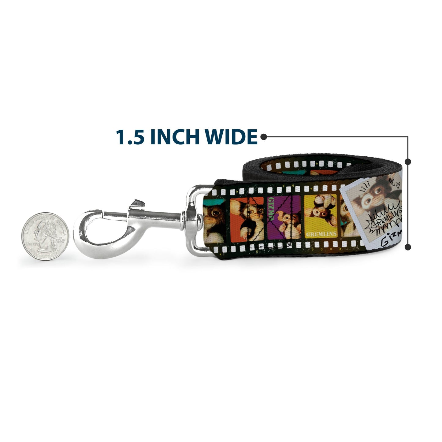 Dog Leash - Gremlins Gizmo Filmstrip Poses Multi Color
