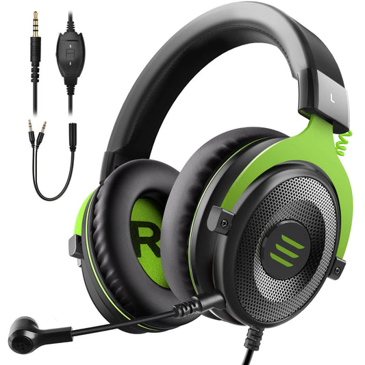 Professional Gaming Headset - Stereo Wired Game Headphones with Microphone for PS4, Smartphone, Xbox, and PC