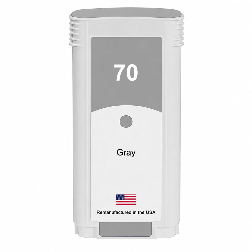 U.S. Remanufactured for HP 70 130-ml (C9450A) Gray Ink Cartridge