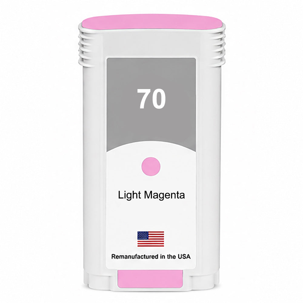 U.S. Remanufactured for HP 70 130-ml (C9455A) Light Magenta Ink Cartridge