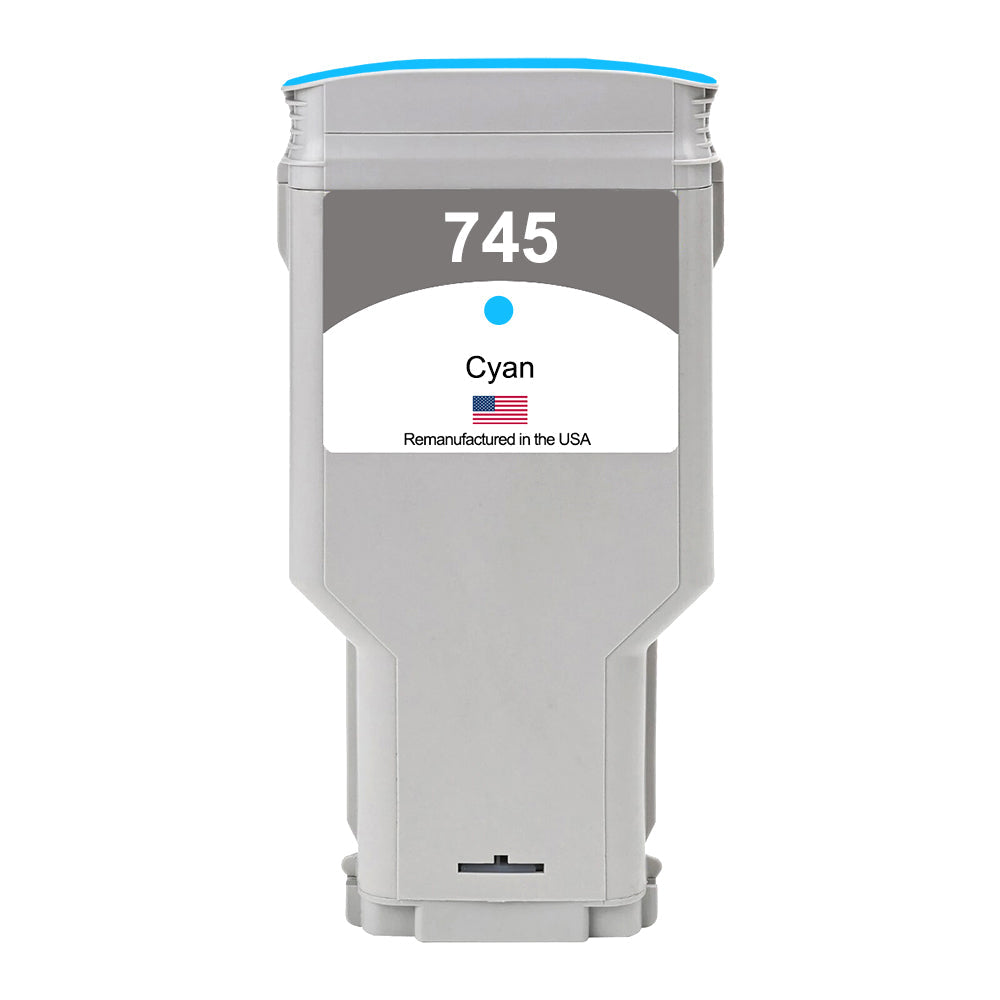 US Remanufactured for HP 745 300mL (F9K03A) Cyan Ink Cartridge, F9K03A